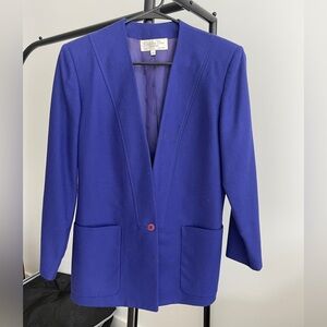 Christian Dior Vintage Women's Vibrant Purple Blazer